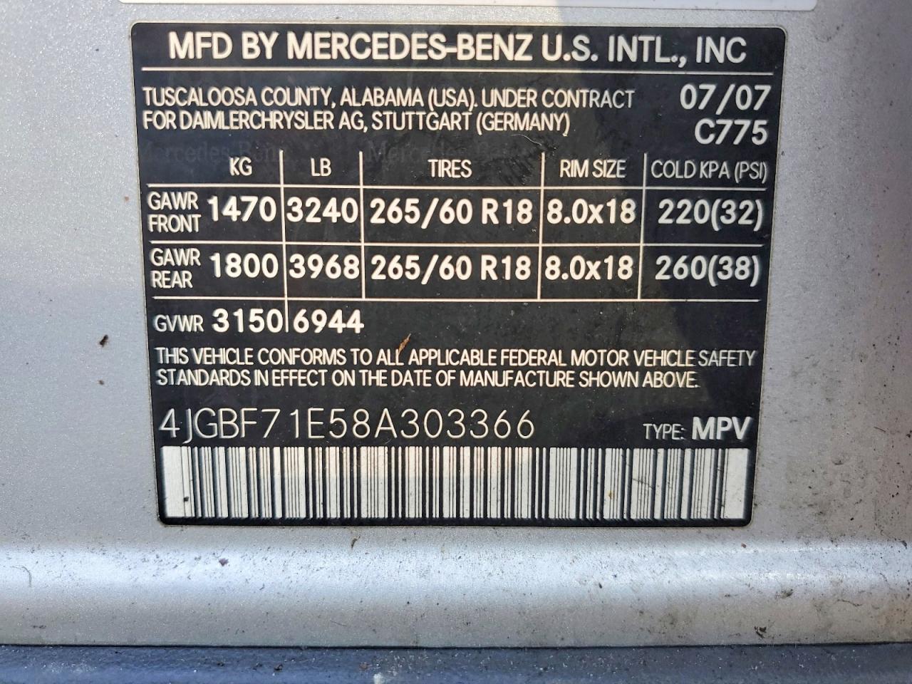 2008 MERCEDES-BENZ GL 450 photo 25
