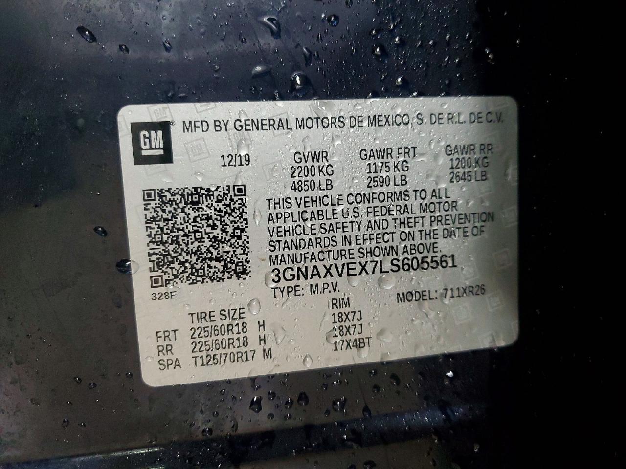 2020 CHEVROLET EQUINOX LT photo 25