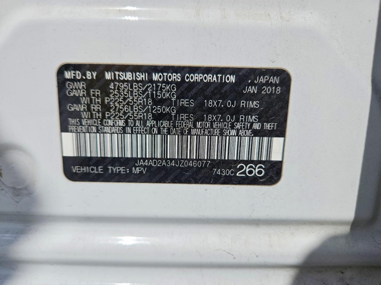 2018 MITSUBISHI OUTLANDER ES photo 13