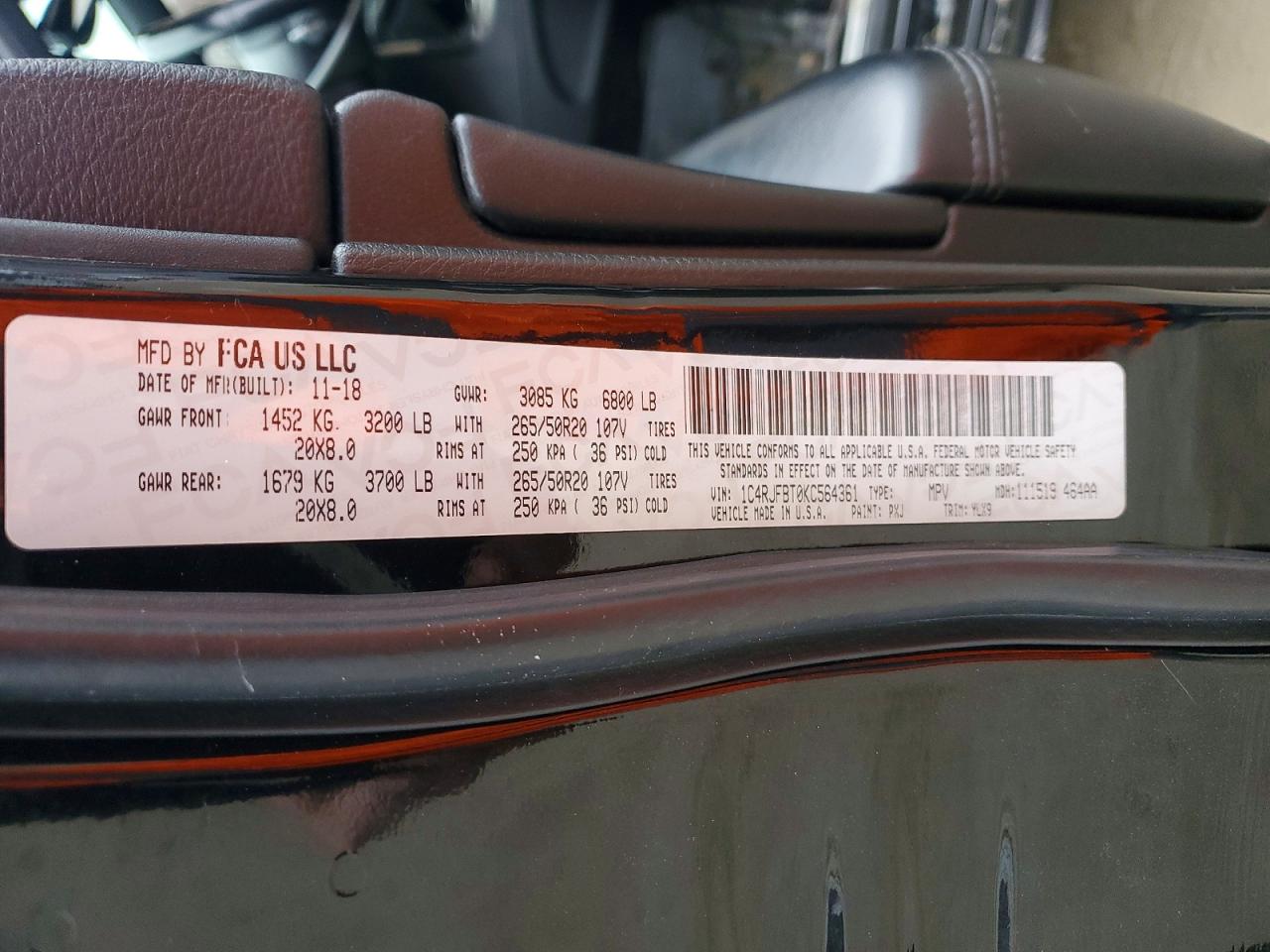 2019 JEEP GRAND CHEROKEE LIMITED photo 27