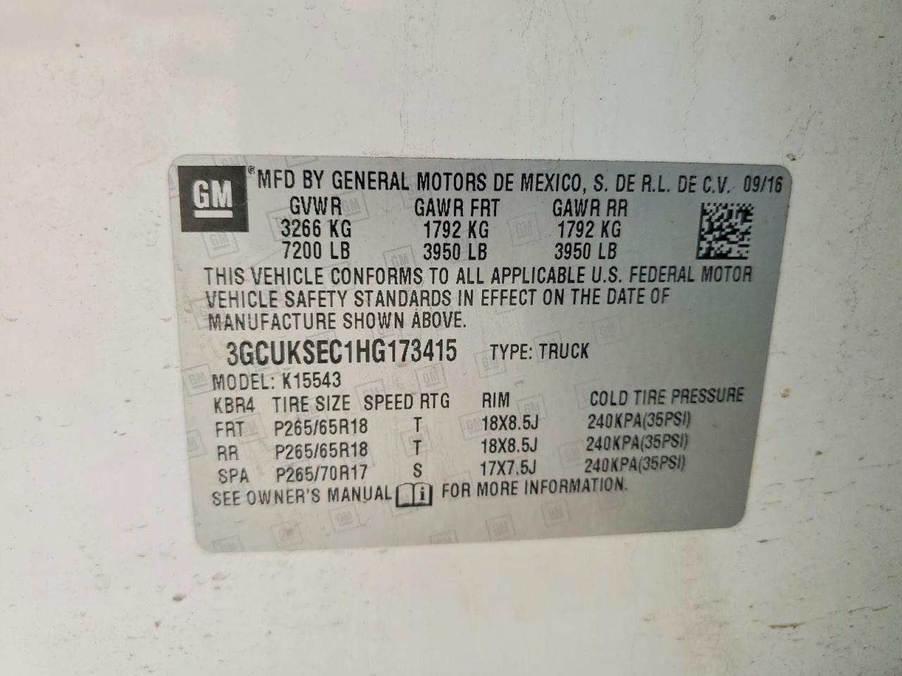 2017 CHEVROLET SILVERADO K1500 LTZ photo 23