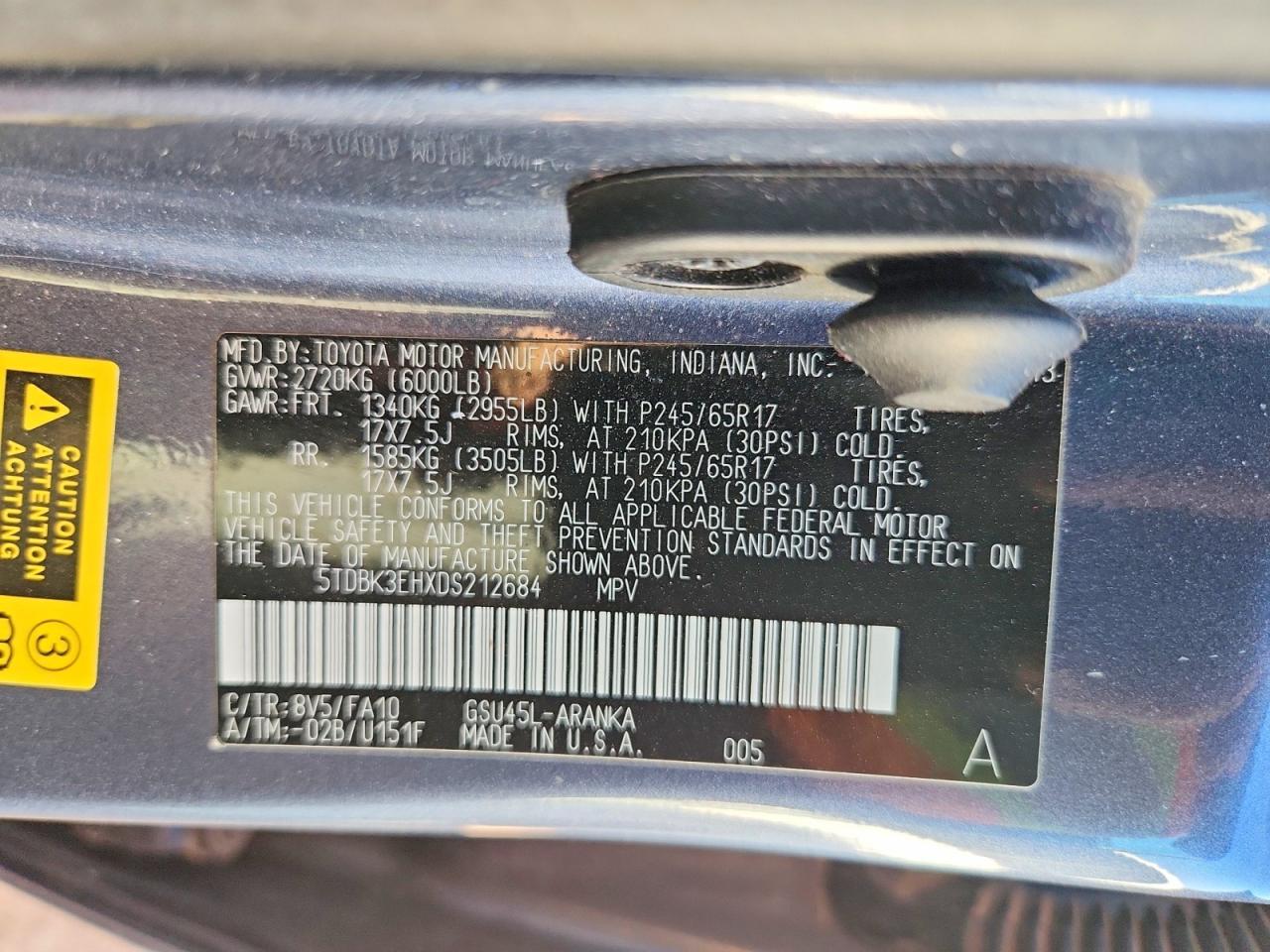 2013 TOYOTA HIGHLANDER PLUS photo 13