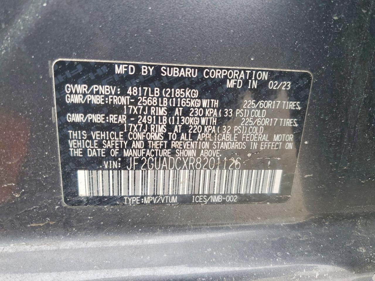 2024 SUBARU CROSSTREK PREMIUM photo 23