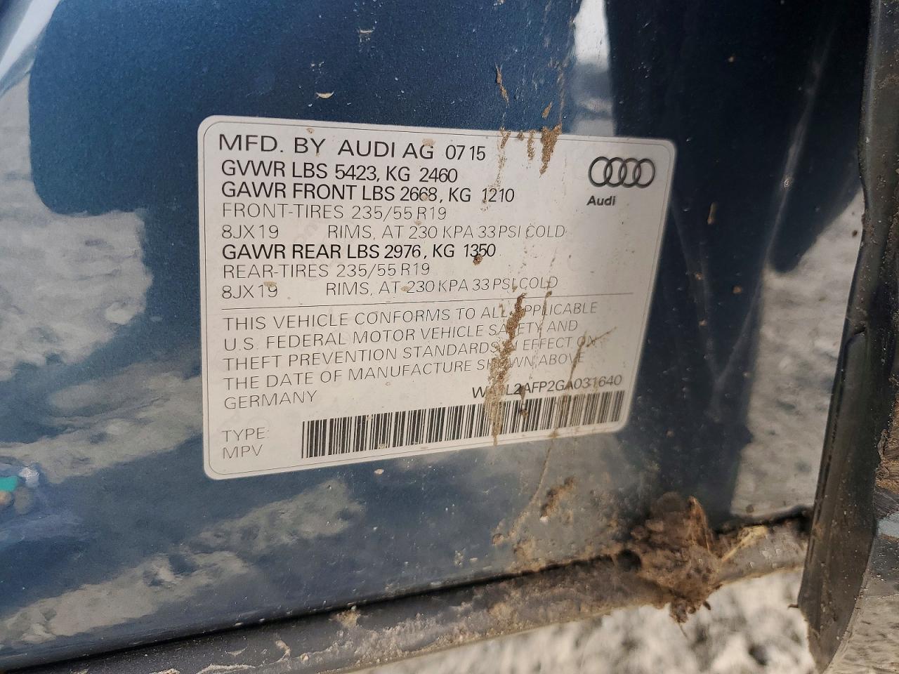 2016 AUDI Q5 PREMIUM PLUS photo 37