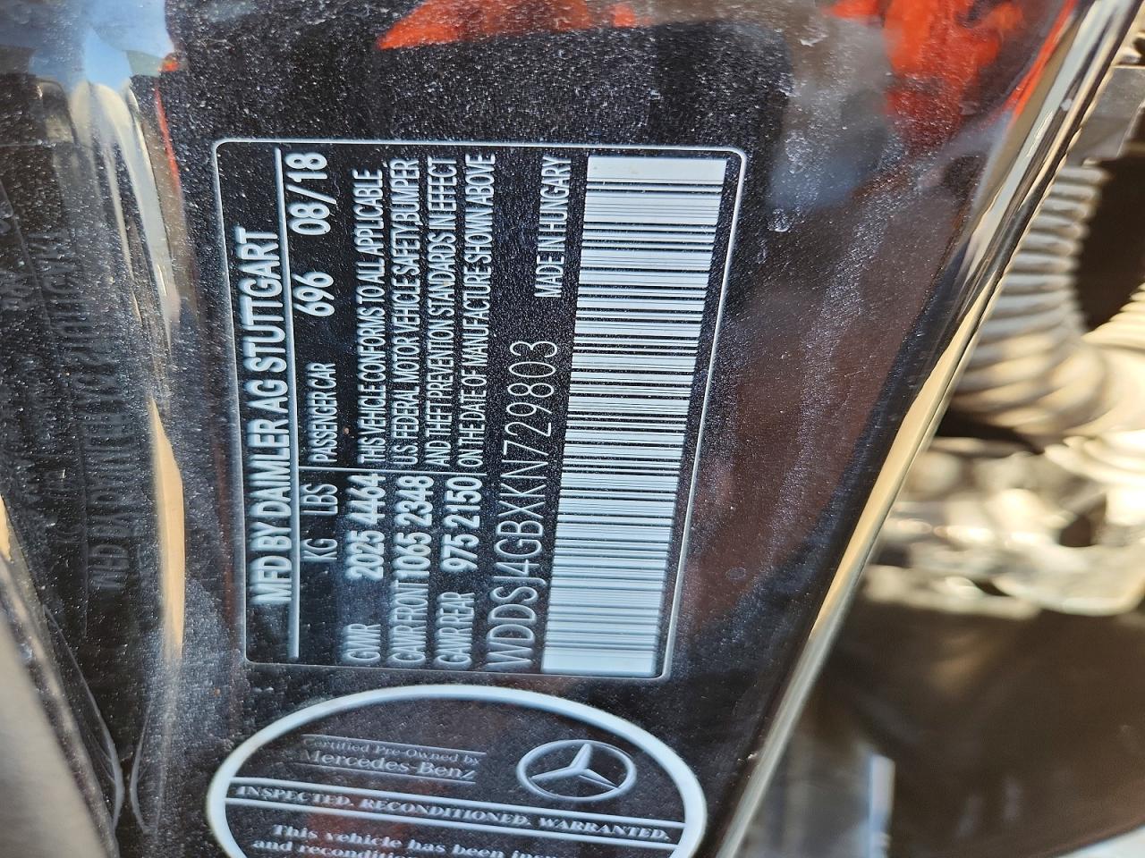 2019 MERCEDES-BENZ CLA 250 4MATIC photo 12