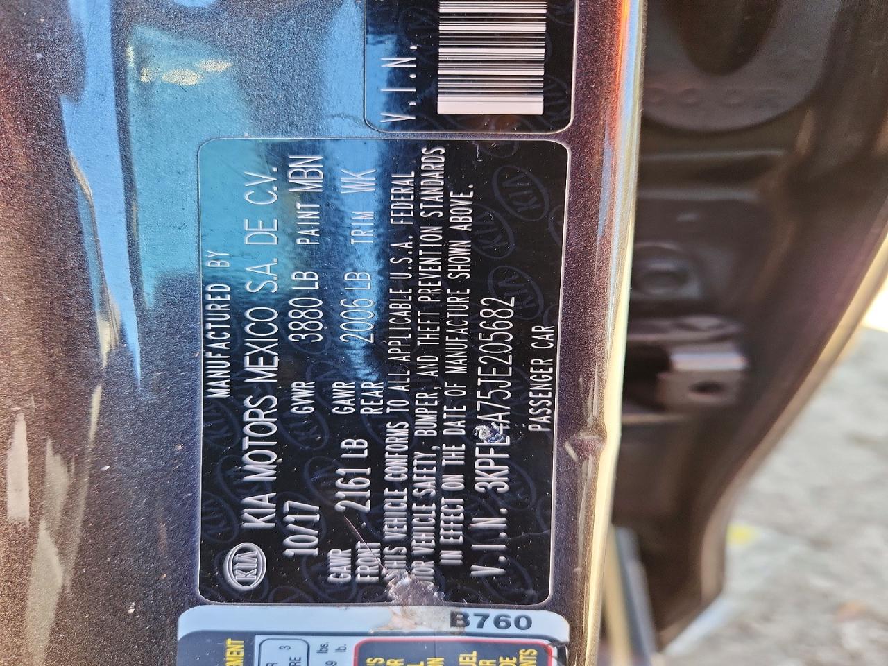 2018 KIA FORTE LX photo 12