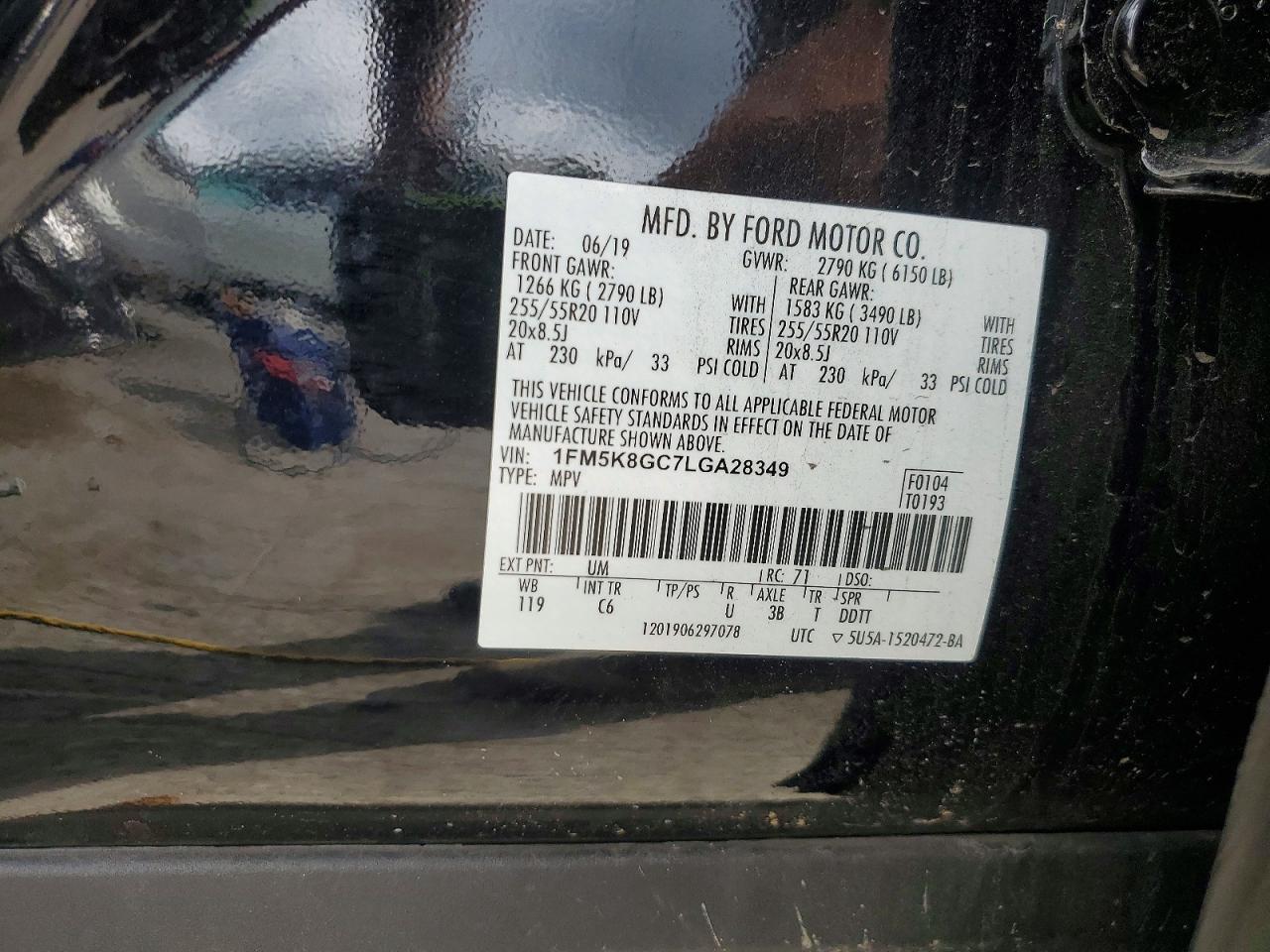 2020 FORD EXPLORER ST photo 34