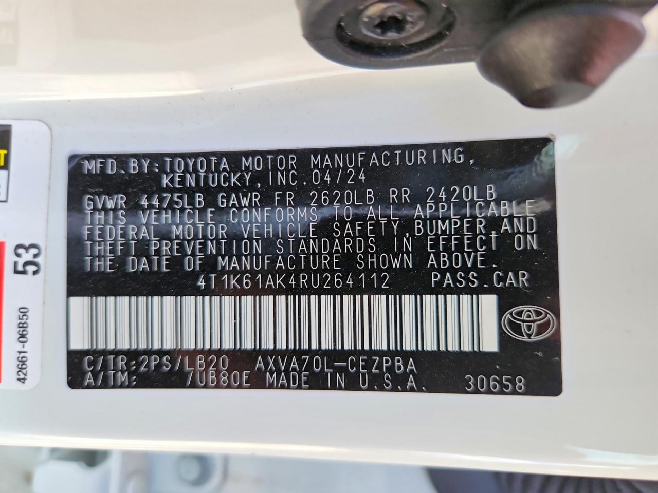 2024 TOYOTA CAMRY XSE photo 12