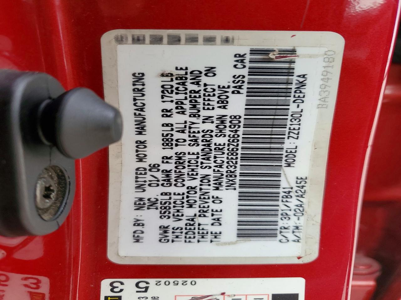 2006 TOYOTA COROLLA LE photo 12