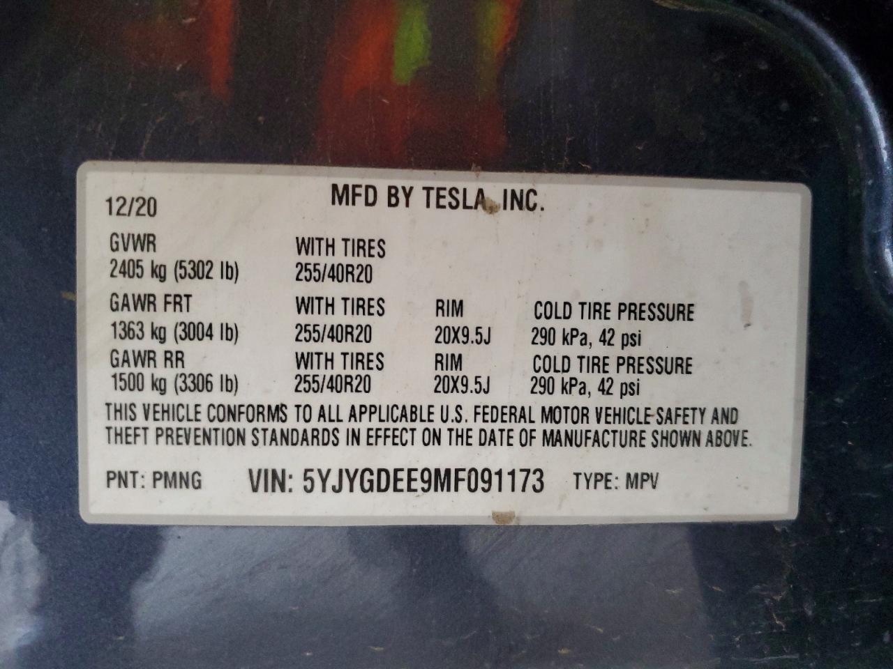 2021 TESLA MODEL Y photo 23