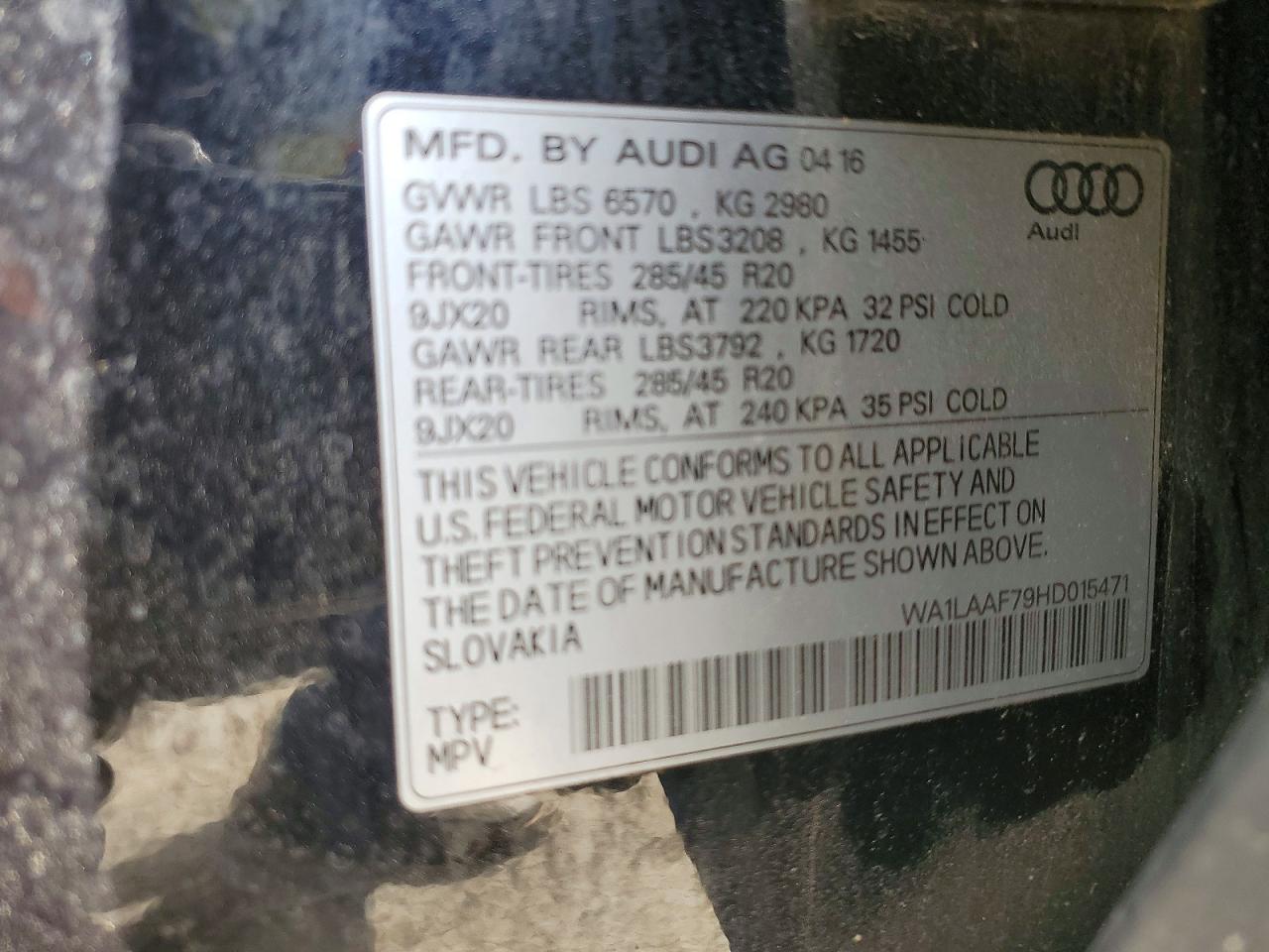 2017 AUDI Q7 photo 13