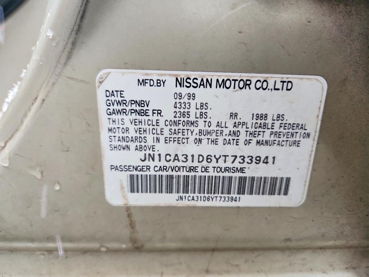 2000 NISSAN MAXIMA GXE photo 23