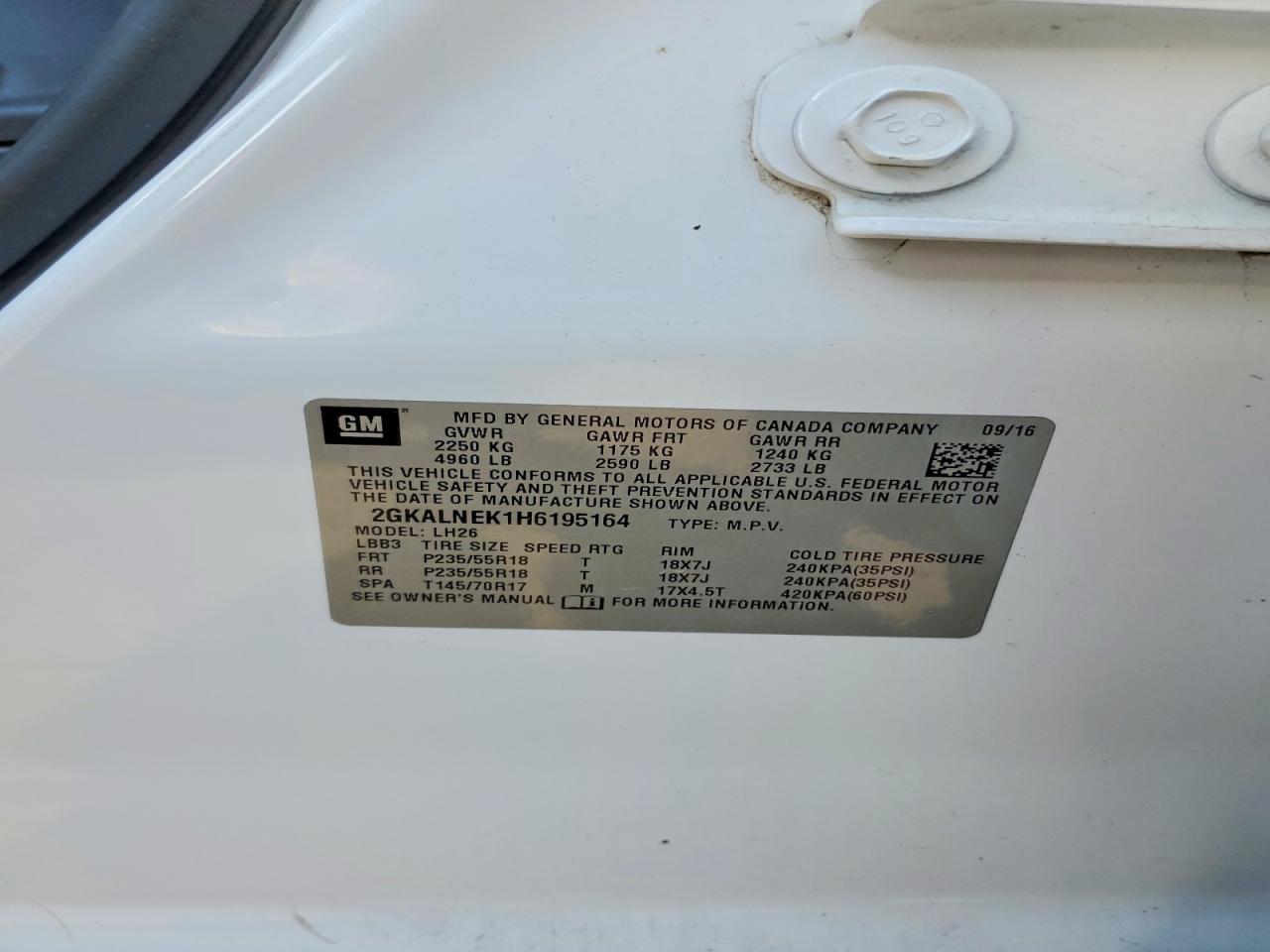 2017 GMC TERRAIN SLE photo 25
