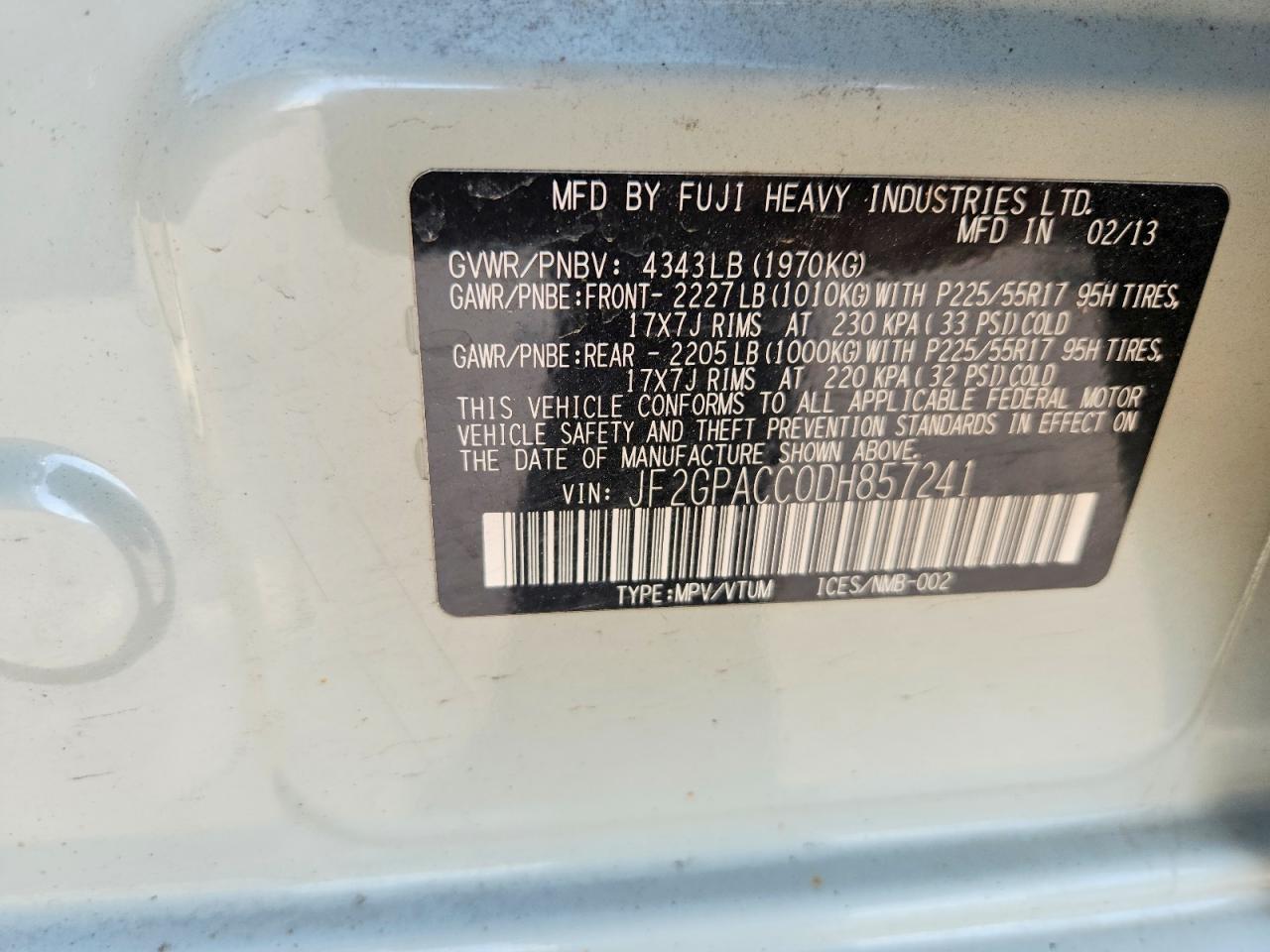 2013 SUBARU XV CROSSTREK 2.0 PREMIUM photo 23