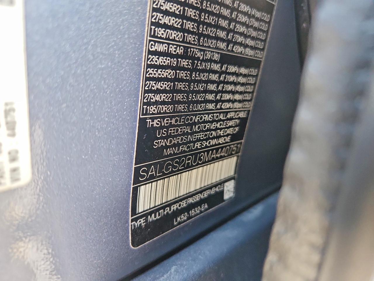 2021 LAND ROVER RANGE ROVER HSE WESTMINSTER EDITION photo 12