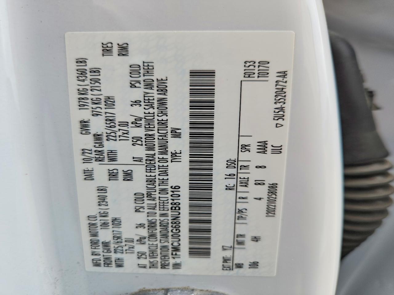 2022 FORD ESCAPE SE photo 25