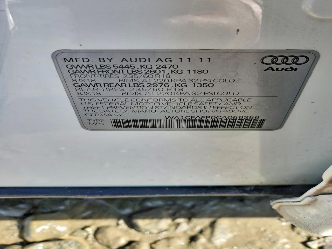 2012 AUDI Q5 PREMIUM photo 25