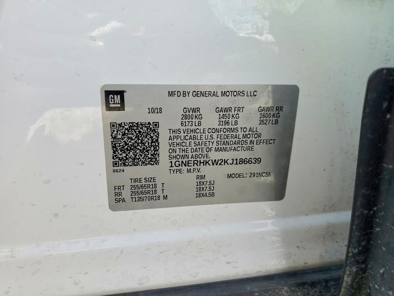 2019 CHEVROLET TRAVERSE LT photo 49