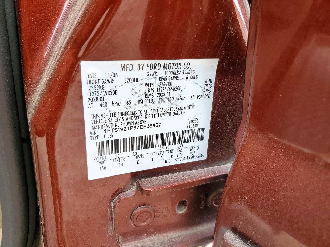 2007 FORD F250 SUPER DUTY photo 13