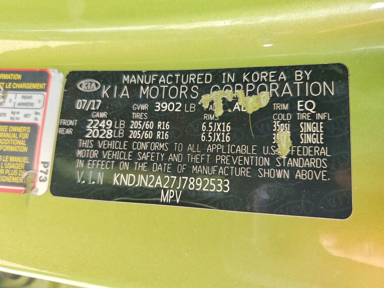 2018 KIA SOUL BASE photo 22