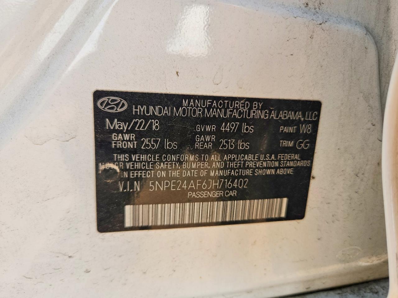 2018 HYUNDAI SONATA SE photo 34