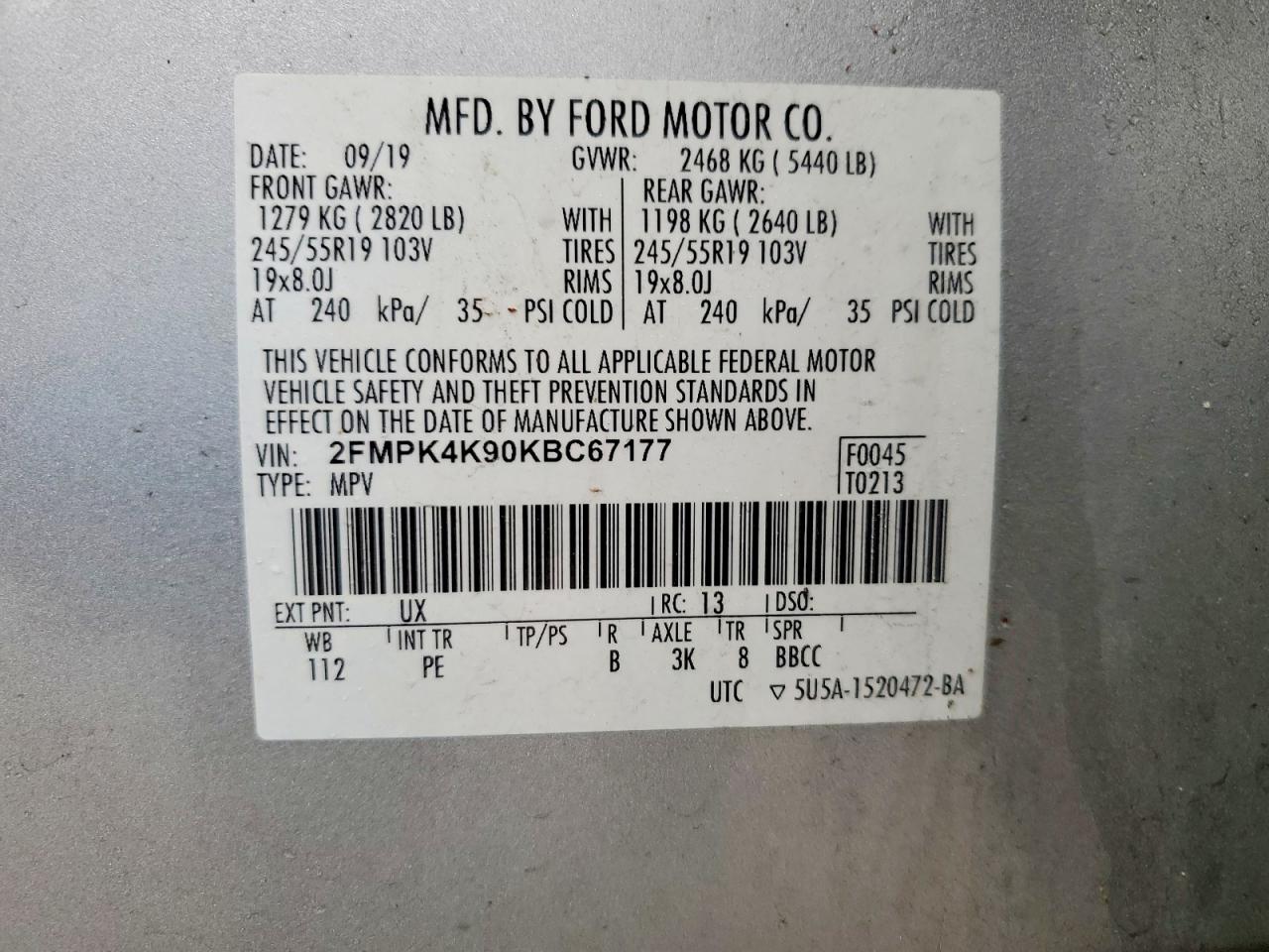 2019 FORD EDGE TITANIUM photo 25