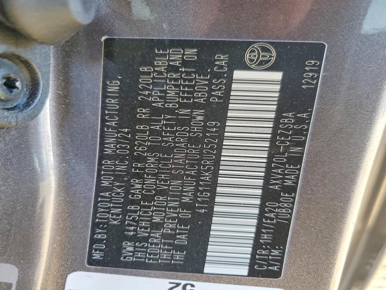 2024 TOYOTA CAMRY SE photo 25