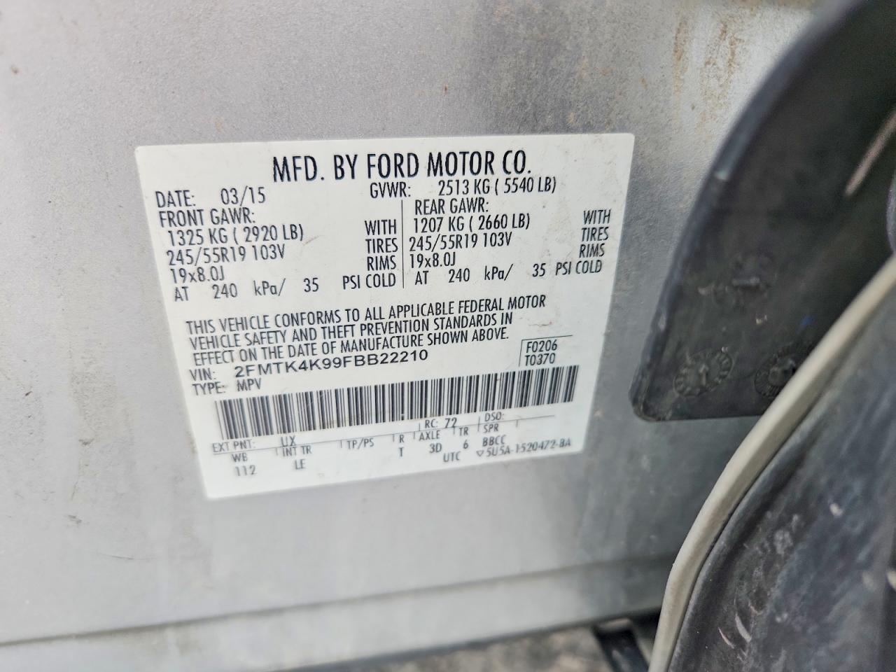 2015 FORD EDGE TITANIUM photo 27