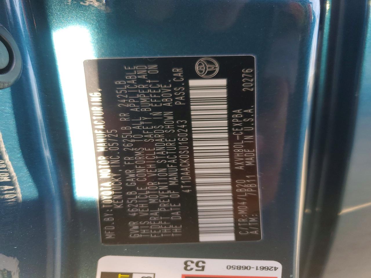 2025 TOYOTA CAMRY XSE photo 12
