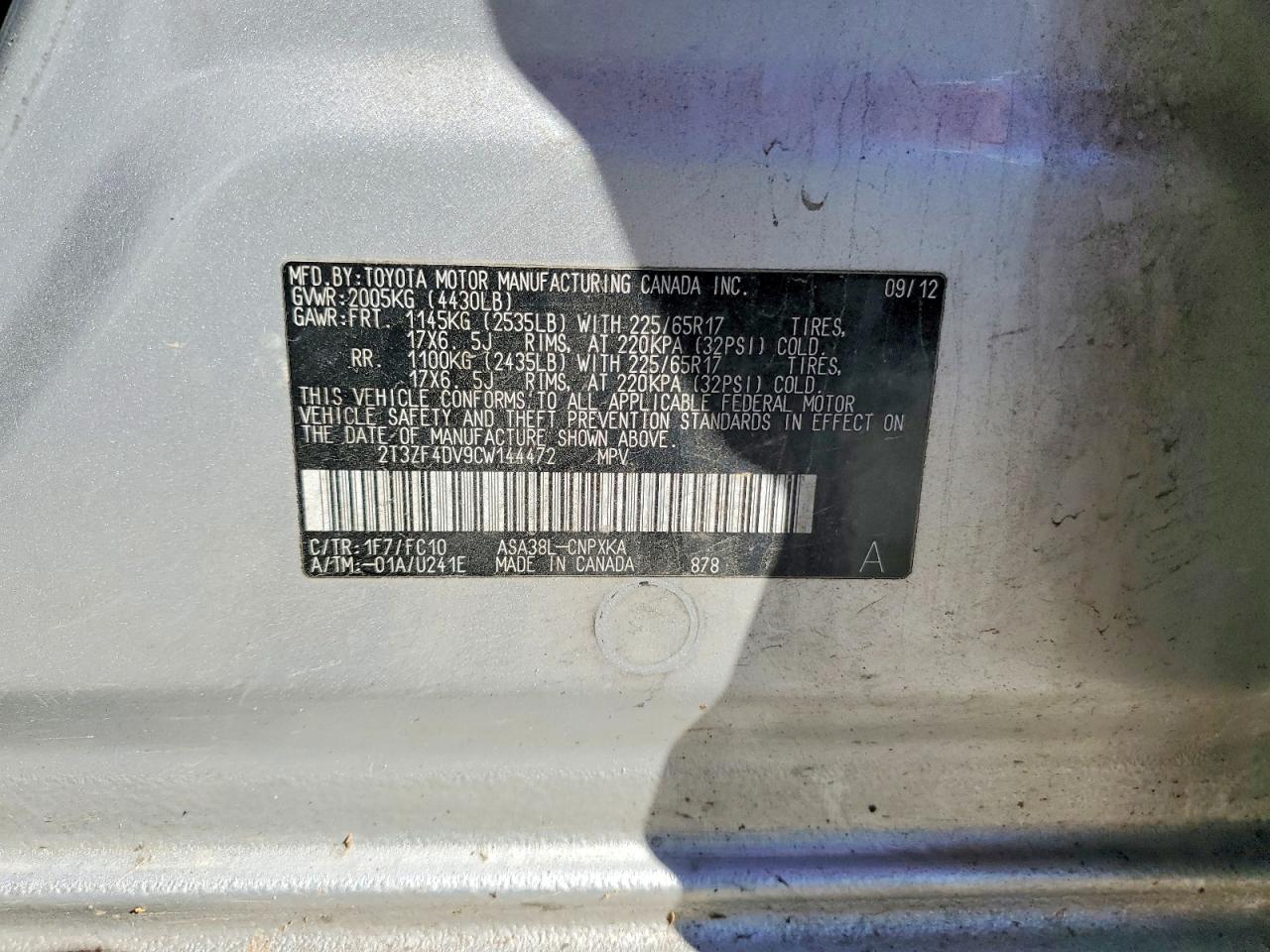 2012 TOYOTA RAV 4 photo 37