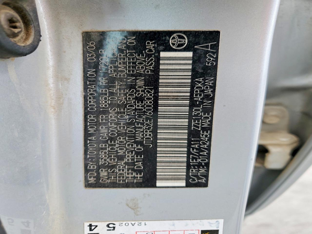 2006 TOYOTA COROLLA CE photo 23