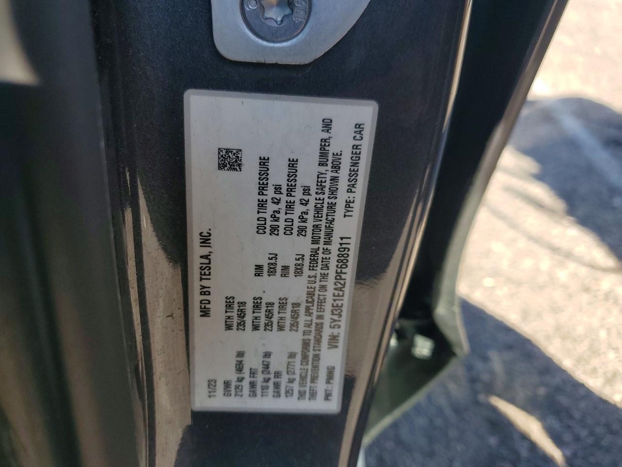 2023 TESLA MODEL 3 photo 23