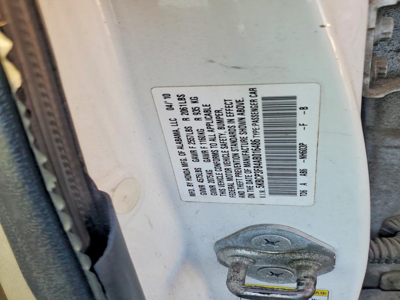 2010 HONDA ACCORD EXL photo 23