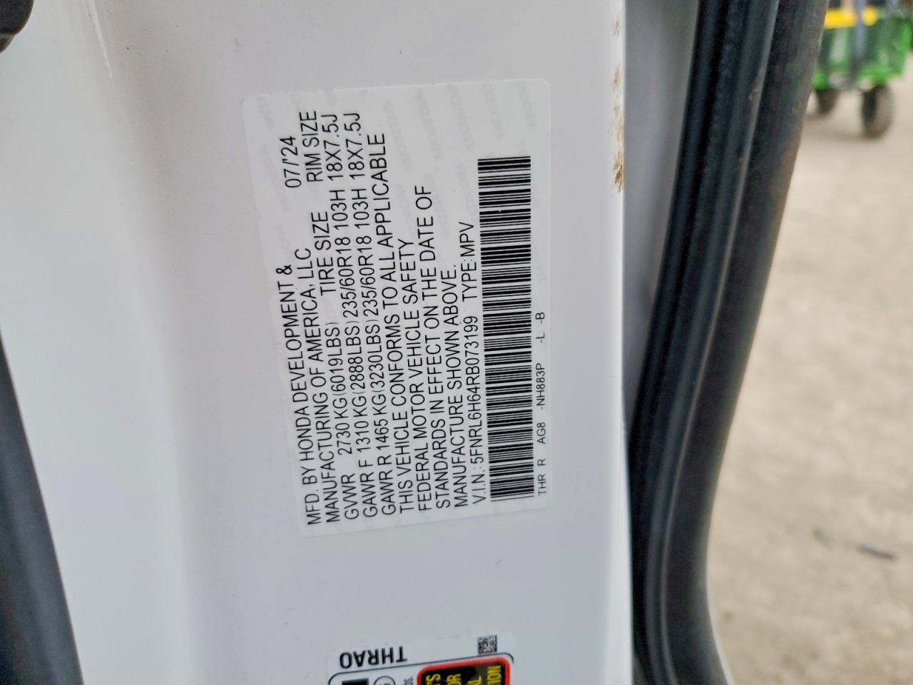 2024 HONDA ODYSSEY EXL photo 25