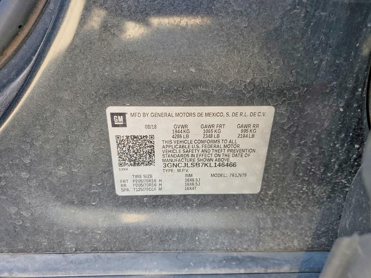 2019 CHEVROLET TRAX 1LT photo 13