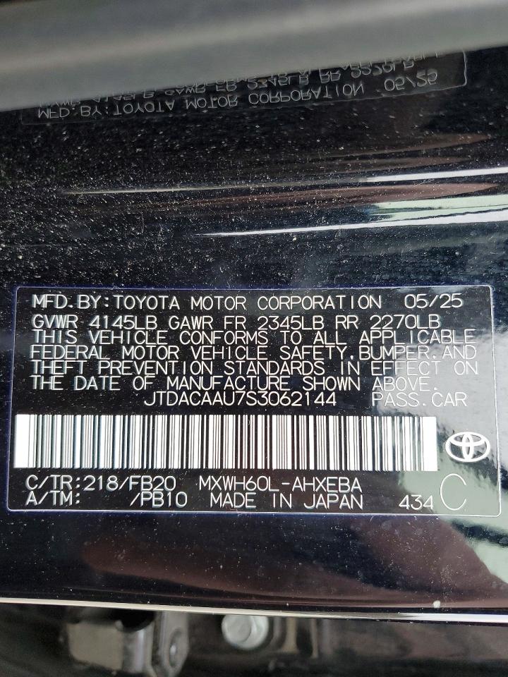 2025 TOYOTA PRIUS LE photo 25