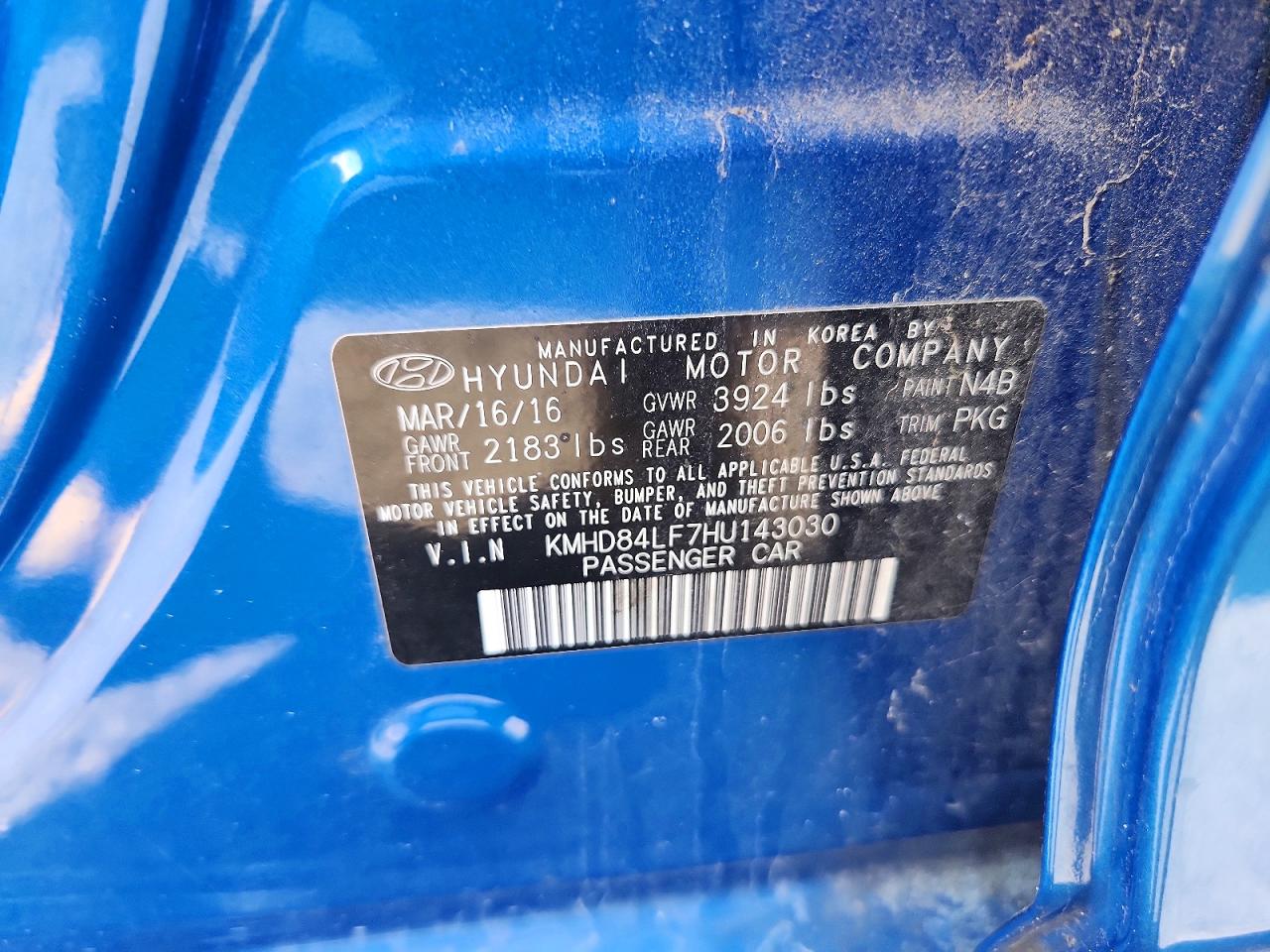 2017 HYUNDAI ELANTRA SE photo 34