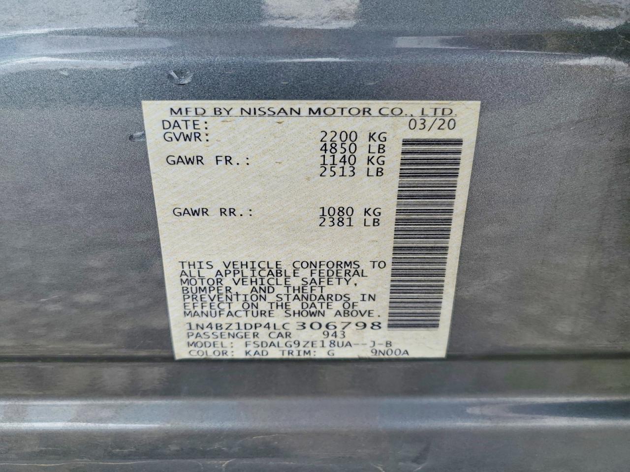 2020 NISSAN LEAF SL PLUS photo 13