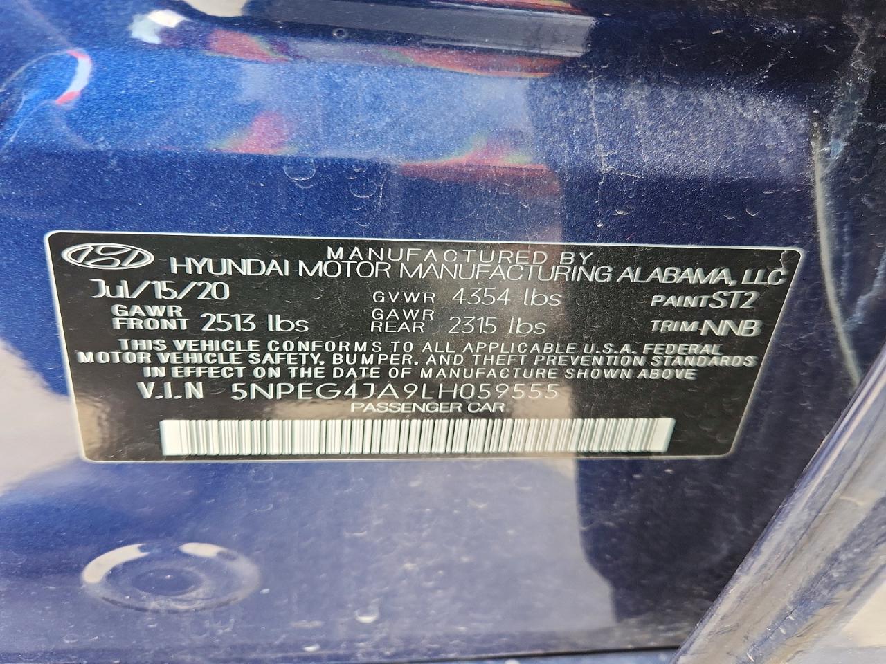 2020 HYUNDAI SONATA SE photo 23