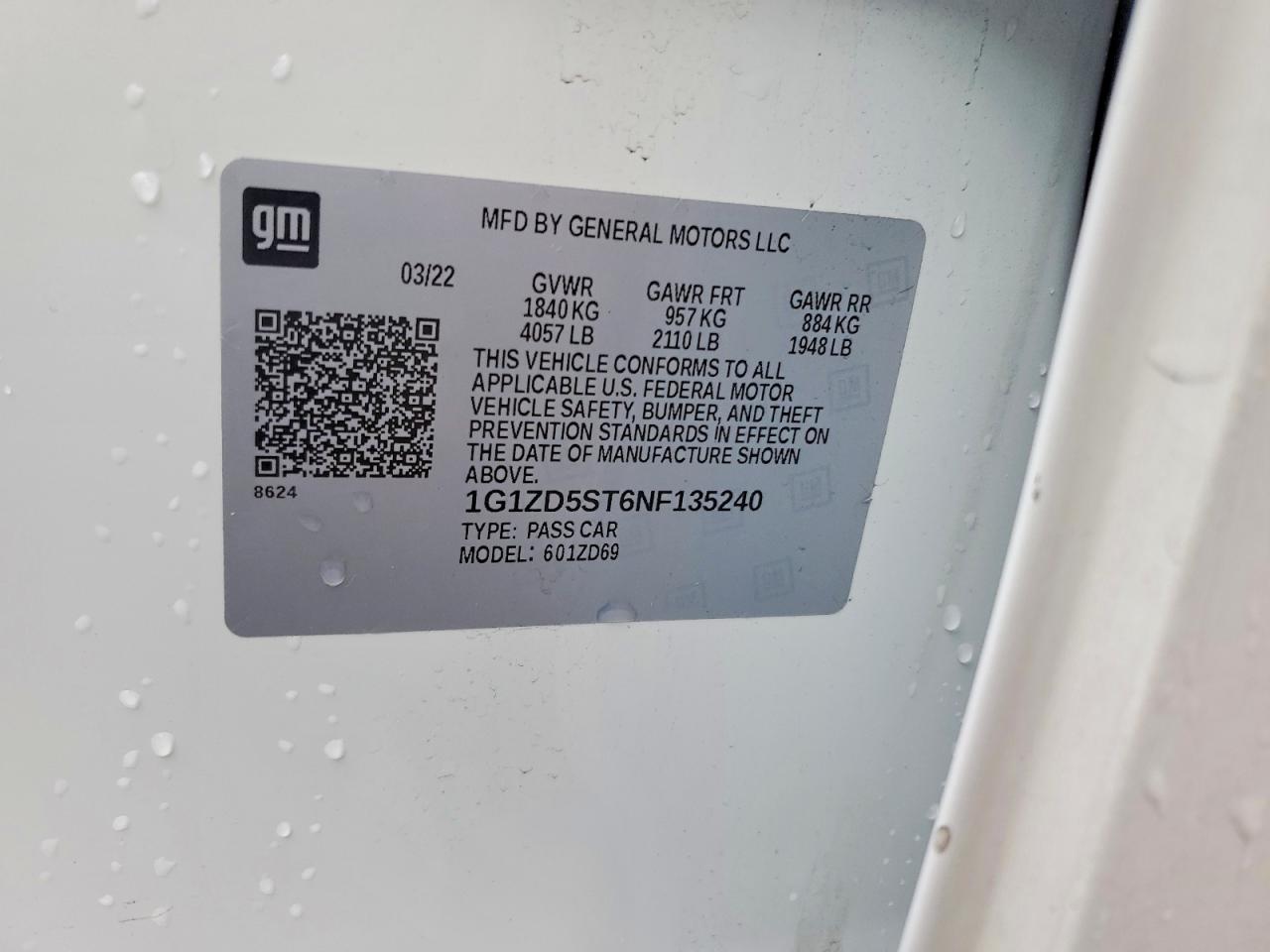 2022 CHEVROLET MALIBU LT photo 25