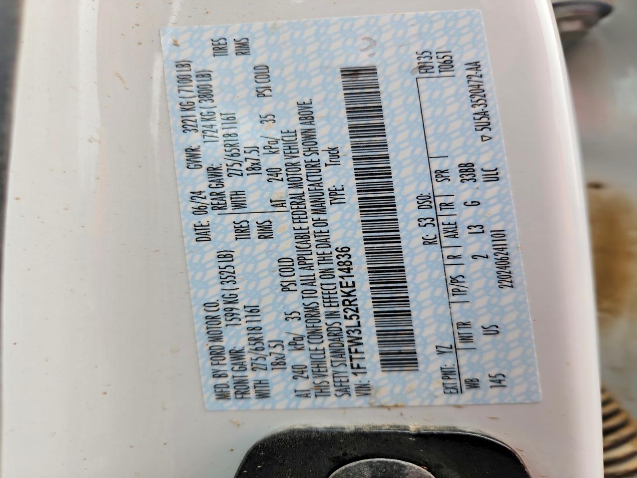 2024 FORD F150 XLT photo 12