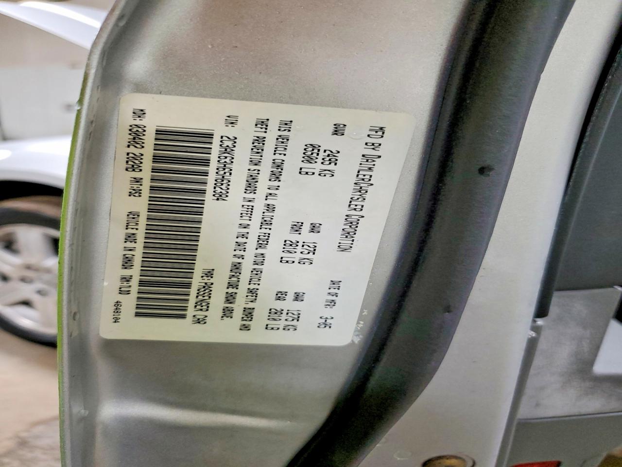 2005 CHRYSLER 300C photo 23