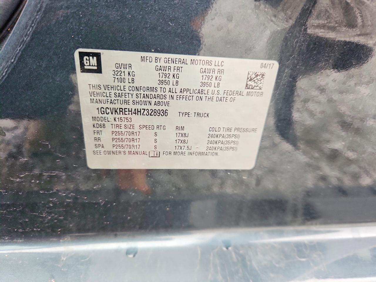 2017 CHEVROLET SILVERADO K1500 LT photo 23