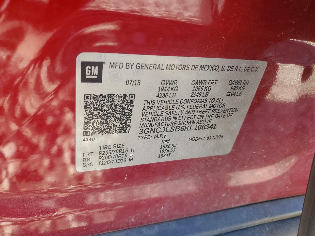 2019 CHEVROLET TRAX 1LT photo 25