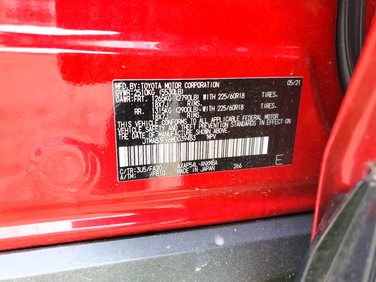 2021 TOYOTA RAV4 PRIME SE photo 12
