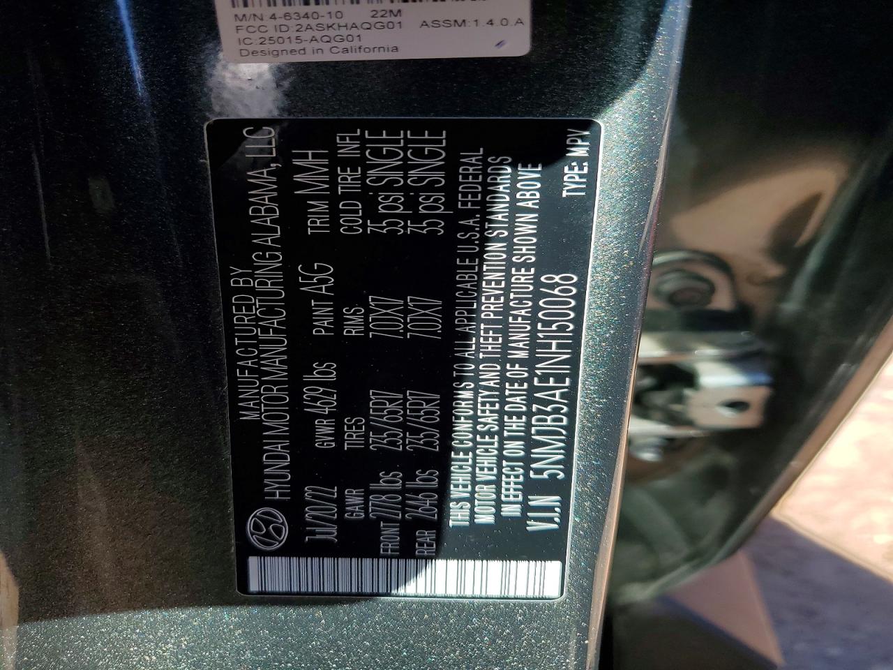 2022 HYUNDAI TUCSON SEL photo 13