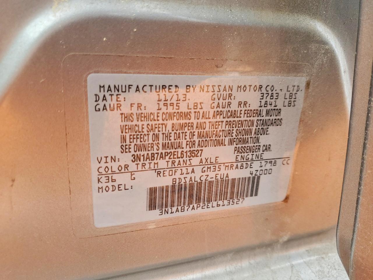 2014 NISSAN SENTRA S photo 23