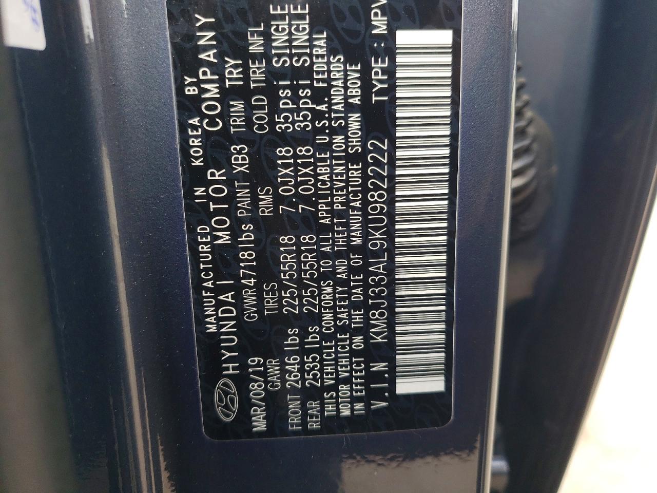 2019 HYUNDAI TUCSON SEL photo 25