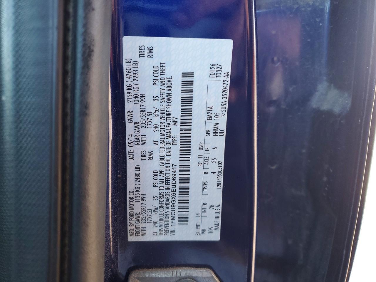 2014 FORD ESCAPE SE photo 23