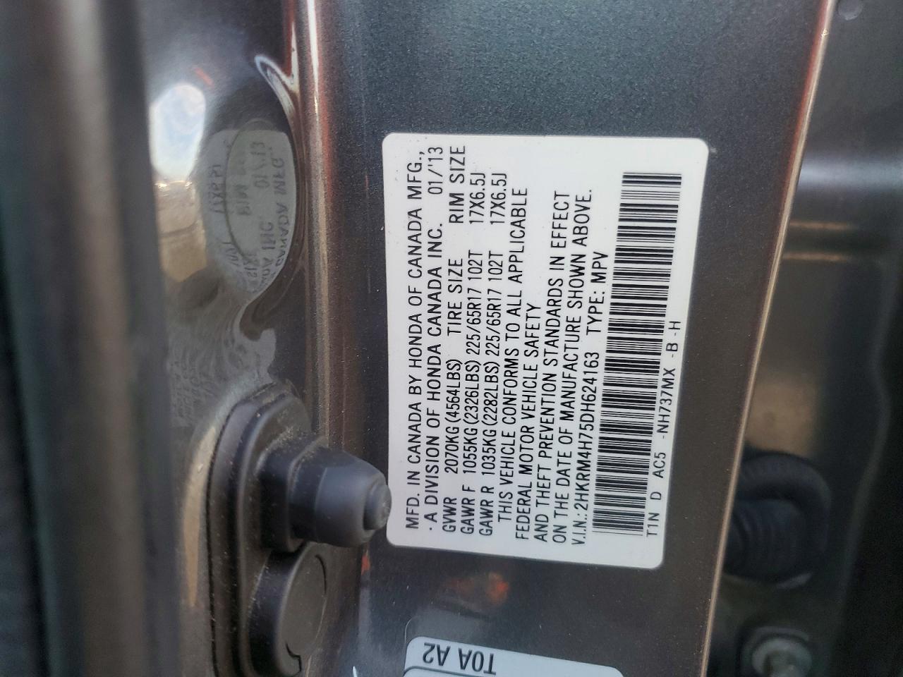 2013 HONDA CR-V EXL photo 34